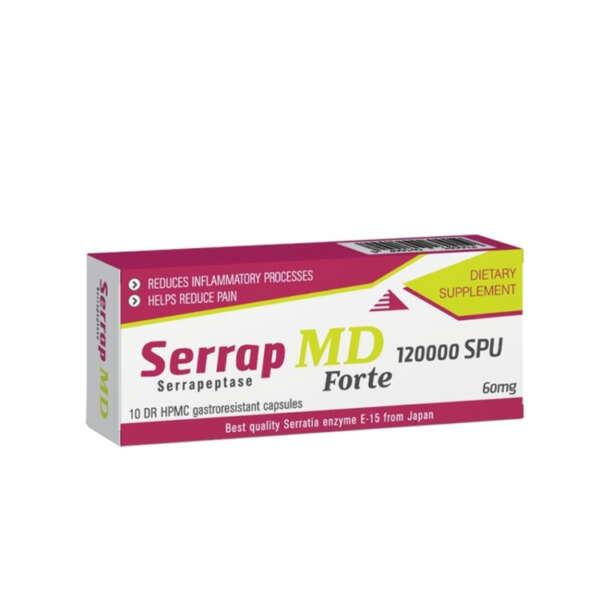 SERRAP MD FORTE 120000 SPU 10 KAPSULA